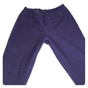 Denim-look leggings, size M